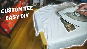 A custom design can let you express your individuality or show your solidarity with a group or team. How To Put Any Image On A Tee Shirt Easy Diy Youtube