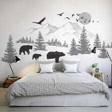 Well you're in luck, because here they come. Mountain Landscape Wall Vinyl Sticker With Bear Family Pine Tree Wall Art For Nursery Wallpaper Diy Murals 3907 Wall Stickers Aliexpress