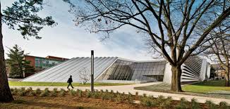 The eli and edythe broad art museum will include artifacts from greek and roman periods that define its surrounding topography, the museum forms itself by extending and folding these connections through a series of pleats, producing a structure that changes as. Eli And Edythe Broad Art Museum By Zaha Hadid Architects 2012 11 15 Architectural Record