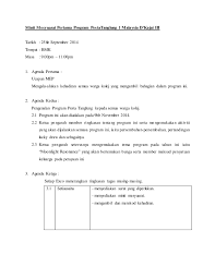 Suatu hari, seseorang boleh jadi anda! Minit Mesyuarat