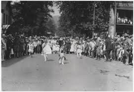 The main objective was to bring the sacred flame to a certain place on the hills of the. Parade Relay Race During World War I In Hinton W Va West Virginia History Onview Wvu Libraries