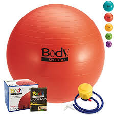 It strengthens core muscles, it improves posture and stability, and the consistent bounce and. Exercise Ball Chair By Bodysport Red 75 Cm Great For Yoga Balls Fitness Pilates Large Small Desk Chair Free Pump Exercise Guide Included Walmart Com Walmart Com