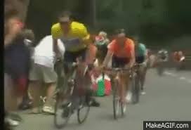 It's been a lot of fun making gifs during the past three weeks and i thought it would be fitting to end with a post of the entire tour in gifs. Lance Armstrong Crashes And Attacks At The Tour De France 2003 On Make A Gif