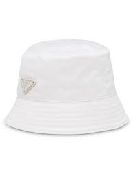 Prada Klassischer Fischerhut In Weiss Modesens Prada Personal Shopper Stylist Bucket Hat