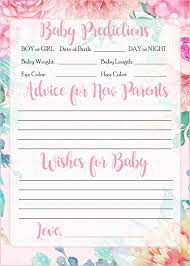 Printable game pack including word scramble & the price is right. Pink Woodland Owl Printable Baby Shower Mommy Advice Cards Party Games Activities Khuddam Home Garden