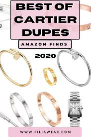 The Best Designer Jewelry Dupes At Incredible Price Filia Wear In 2020 Cartier Love Ring Love Bracelets Women Jewelry