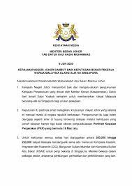 Pejabat setiausaha kerajaan negeri johor. Bangsa Johor Kenyataan Media Kerajaan Negeri Johor Facebook