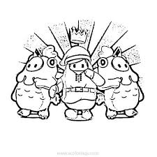 Can you coloring all characters fall guys and finish the pictures ! Team Fall Guys Coloring Page Free Printable Coloring Pages For Kids