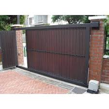 Brown Mild Steel Came Automatic Sliding Gate For Residential Rs 150000 Unit Id 21839576955 In 2020 Automatic Sliding Gate House Gate Design Sliding Gate
