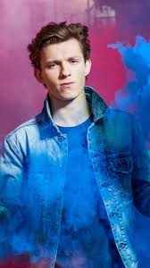Tom Holland Jeans Shirt Smoke 720x1280 Wallpaper Tom Holland Imagines Tom Holland Peter Parker Tom Hollan