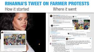 New delhi (ap) — it took just one tweet from rihanna to anger the indian government and supporters of prime minister narendra modi's party. Rihanna S Tweet On Farmer Protests How It Started And Where It Went Times Of India