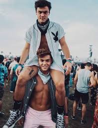 Coachella Day 3 Dollan Twins Dolan Twins Festival Outfits Men
