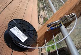 Diy cable deck railing for a wood post deck. Diy Tension Cable Railing Killer Design
