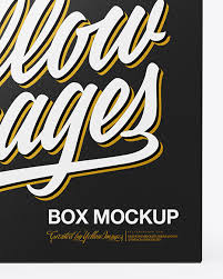Download Glossy Paper Box With Handle In Box Mockups On Yellow Images Object Mockups PSD Mockup Templates