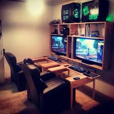 Video Game Setup Game Room Design Game Room Room Setup