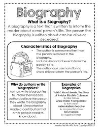 Biographies For 2nd Graders Reading Genre Posters And Mini Anchor Charts Distance Learning Teaching Writing English Writing Skills Biographies Anchor Chart