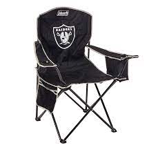 Coleman Nfl Cooler Quad Folding Tailgating Camping Chair With Built In Cooler And Carrying Case Tailgate Gear Camping Chair Tailgate Chairs