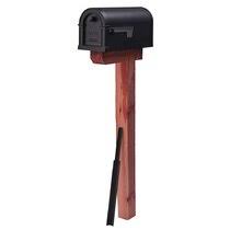 The cedar mailbox post is a simple, natural and attractive post that is at home with many different types of mailbox styles. Cedar Mailbox Post Wayfair