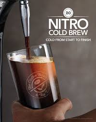 The widget in every can releases tiny nitrogen bubbles when opened, for a never bitter black coffee with delicious hints of creaminess and sweetness. Coffee Shop Nitro Brew Nitro Cold Brew Coffee