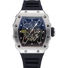 Revue thommen watches in stock now. Richard Mille Rm 35 01 Rafael Nadal Silber Fall Schwarzes Gummi Armband 1454198 Beste Replica Uhren Shop