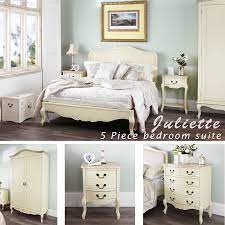 Tracy 5 piece queen bedroom set cappuccino latte. Juliette Shabby Chic Champagne Double Bed 5pc Bedroom Furniture Set Fully Assembled Amazon Co Uk Home Kitchen