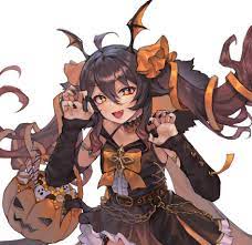 Hu tao halloween art