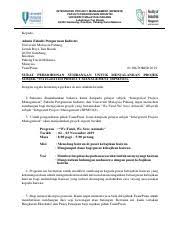 Lawatan smk putrajaya presint 16(1) ke tasik kenyir. Surat Kolaborasi Ump Uthm Impress 1 Docx Industrial Management Professional Student Society Impress Universiti Malaysia Pahang Lebuhraya Tun Razak Course Hero