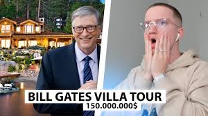Das 6.100 quadratmeter große herrenhaus zeichnet sich durch sein design und die darin enthaltene… Justin Reagiert Auf Bill Gates 150 000 000 Luxusvilla Reaktion Youtube