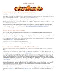 Harvey Cedars November Newsletter