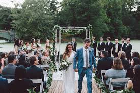 Dana And Ronan Recessional At Prospect Park Boathouse Wedding Boathouse Wedding Prospect Park Boathouse Park Weddings
