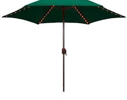 9 Round Lighted Patio Umbrella Green Patio Umbrella Patio Outdoor Umbrella