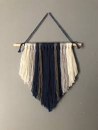 Check spelling or type a new query. Navy Yarn Wall Hanging Boho Wall Hanging Modern Dream Etsy Yarn Wall Hanging Yarn Wall Boho Wall Hanging