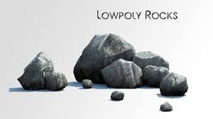 3d Rock Model 3d Model Low Poly Model Rock