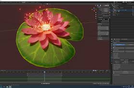 3d Model Animated Lotus Cgtrader 3d Model Model Low Poly Models