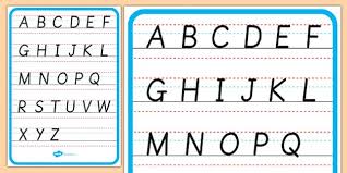 As you see in the diagram (above), begin the capital g on the bottom line on the lower left. Cursive Alphabet Letter Formation Poster Upper Case