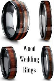 Black High Tech Ceramic Wood Rings These Make The Perfect Unique Mens Wood Wedding Ring Inlaid Wit Wood Wedding Ring Unique Wood Rings Wood Wedding Ring Mens