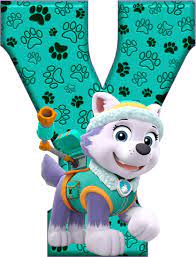 Y De Alfabeto Decorativo Everest Paw Patrol Paw Patrol Decorations Paw Patrol Birthday