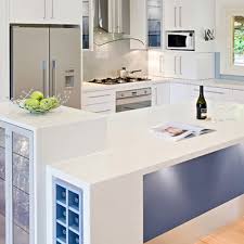 One of the biggest advantages of these countertops are the ability to use integrated seamless sinks and backsplashes. Solid Surface Countertop Pebble Ice Pi811 Staron Marble Kitchen White