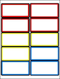 Border Labels For The Classroom In Primary Secondary Colors 6 Pages 2 Sizes Primary And Secondary Colors Classroom Labels