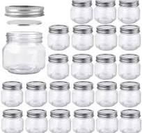 Betrome 8 oz Mason Jars, 24 Pack 240ml Glass Canning Jars with Regular  Mouth Lids, Glass Storage Containers for Overnight Oats, Jam, Jelly, Honey,  ...