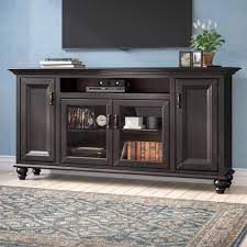 A mount for your tv, a spot for your console(s) & controllers, and game racks for you to showcase the latest vids. Darby Home Co Velarde Solid Wood Tv Stand For Tvs Up To 88 Reviews Wayfair