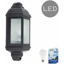 Covered black nylon elastic waistband ensures consistent comfort throughout, 4th of july american flag patriotic independent. Black Pir Motion Sensor Outdoor Wall Ip44 Light 6w Led Es E27 Bulb Black