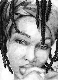 Art Woman Art Pencil Drawing Black And White Pictures Pencil Portrait By Thomas Williams Black Women Art Black Love Art Female Art