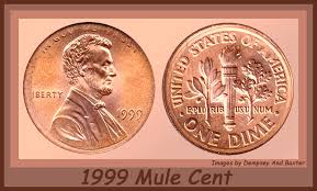 The coin is one of a tiny number of u.s. 1999 P Lincoln Cent Mule Clash Coin Community Forum