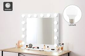 This can give you the look you want plus is an easy upgrade that is also inexpensive. Ovela Hollywood Makeup Mirror With Led Bulbs Kogan Com