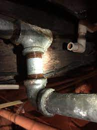 Yes, you can connect galvanized to pvc. How Can I Remove Broken Pipe Threads From Inside A Galvanized Tee Fitting Home Improvement Stack Exchange