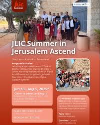 Next up… Summer in Jerusalem Ascend applications are now open!!📣📣 Find  the application and more info about SIJ Ascend at summer.oujlic.org💻