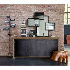 Hudson 4 Black Metal Mirrors Interior Design Dining Room Sideboard Interior