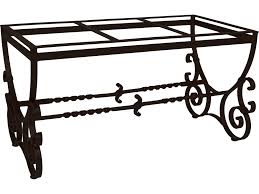 Simply wipe clean with soft damp cloth. Ow Lee San Cristobal Wrought Iron 54 X 26 Rectangular Dining Table Base Ow6dt07