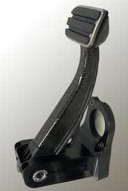 On the manual disc brake cars the brake pedal has a metal piece bolted through the upper pushrod hole used for manual brakes, the tab extends down to actuate the brake light switch. First All Plastic Brake Pedal For Porsche Taycan Electric Sports Sedan Plasticstoday Com